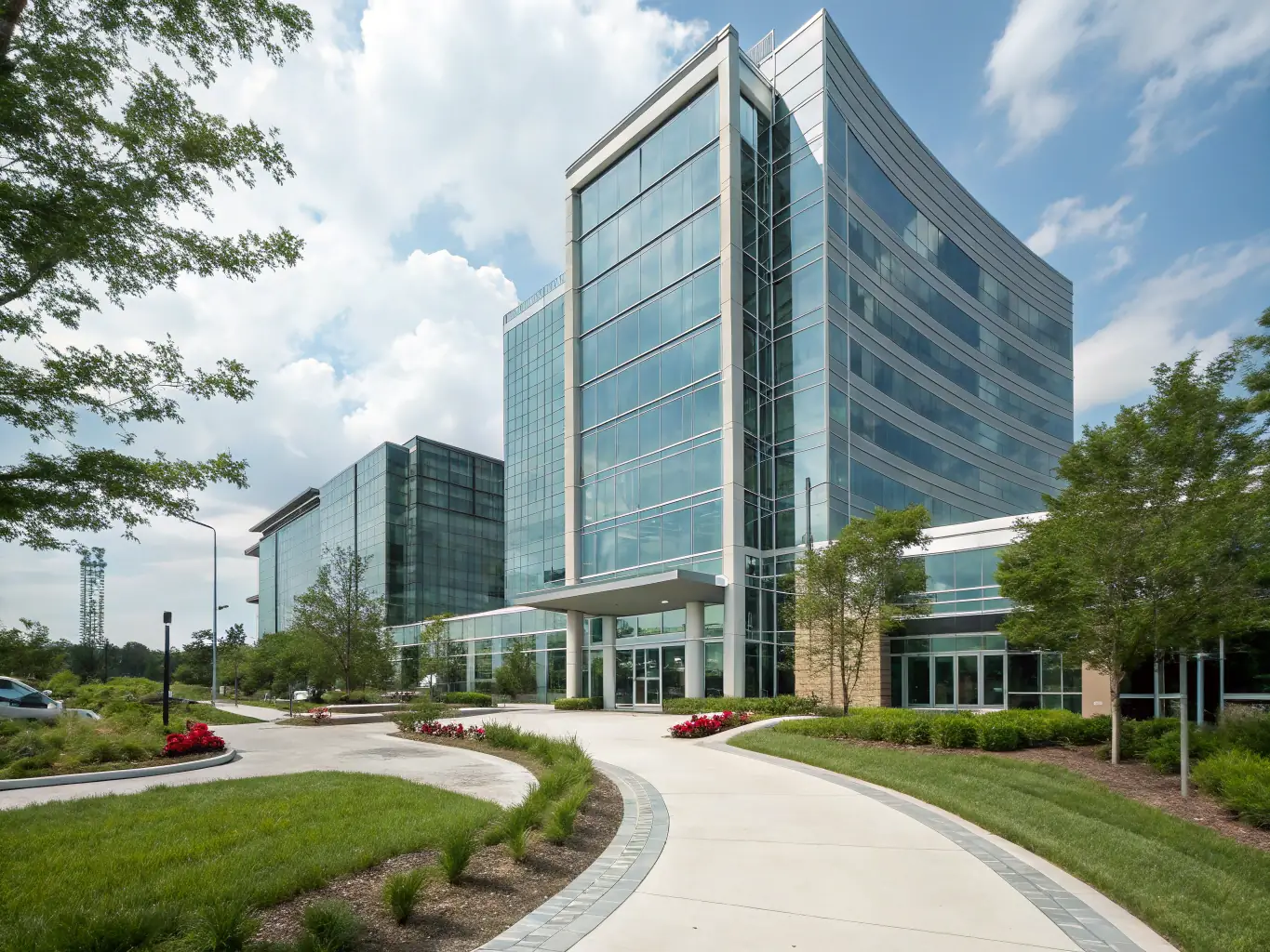 Image of a modern, well-maintained commercial property, representing Landplug Capital's expertise in commercial property investment and management.